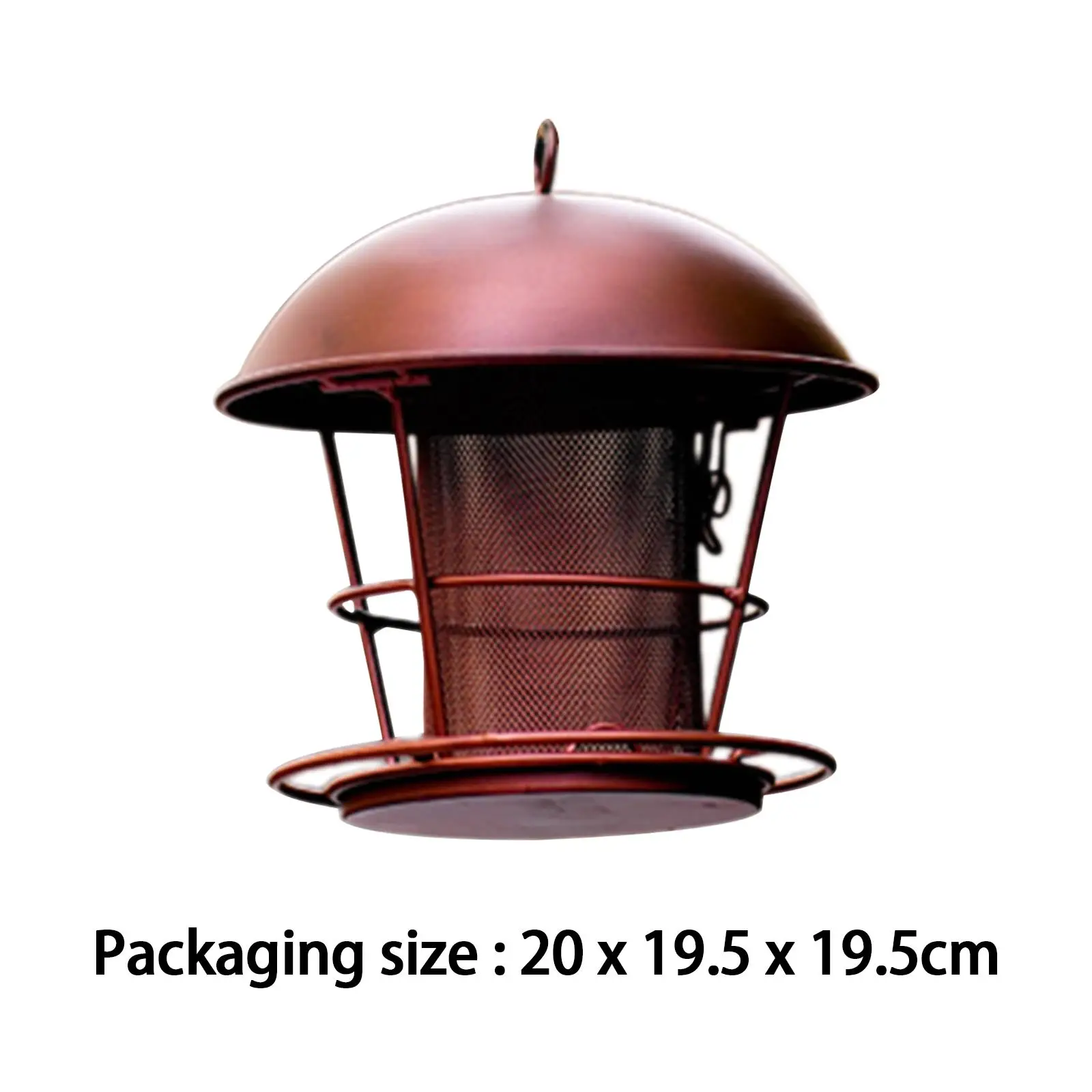 Metal Bird Feeder for Outdoor Hanging Accessories Waterproof Hanging Bird Feeder Red Squirrel Proof Bird Feeder Bird Lovers