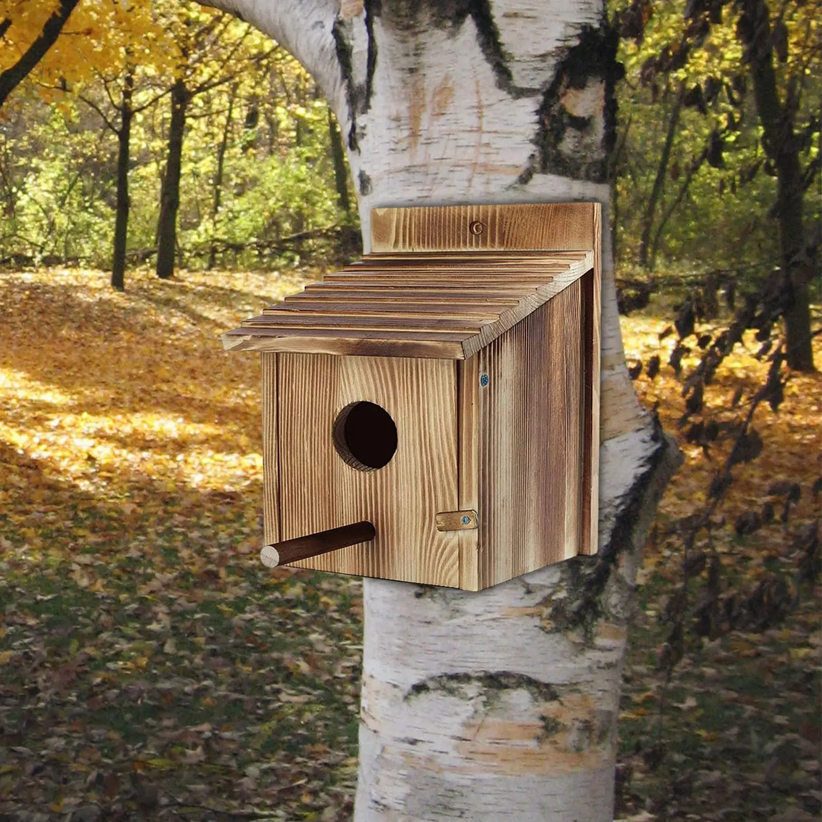 Bird House Birds Nest Bird Feeder Bluebird House Wooden Bird Box Hanging