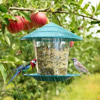 Clear Hanging Gazebo Bird Feeder